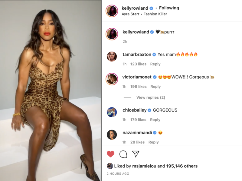 ‘You Just Wanted to Break the Internet Today?’: Kelly Rowland Has Fans Drooling Over Her Barely-There Dress