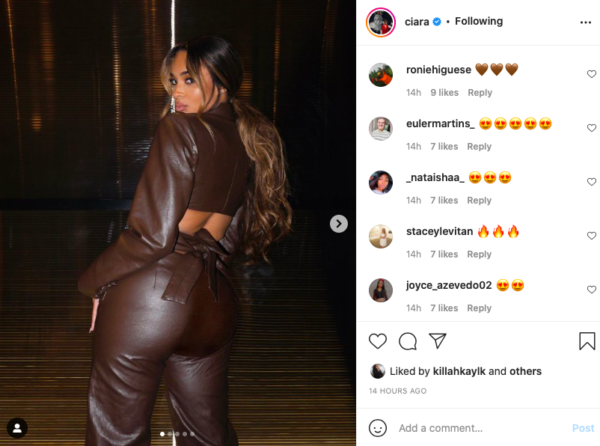 ‘Has All That Been Back There?’: Ciara Puts Her ‘Cake’ Out on Display In This Brown Attire