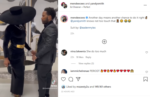 ‘Chivalry Isn’t Dead’: Yandy Smith-Harris and Mendeecees Harris’ Latest Video Has Fans Gushing Over Mendeecees’ Gesture