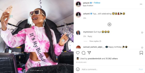 ‘Raining on Nelly’s Birthday Parade’: Fans React to Ashanti Continuing Her ‘Shantober’ Birthday Festivities