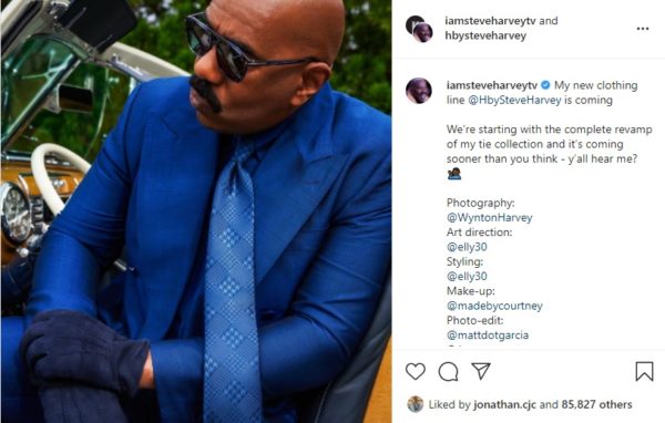 ‘Like Butta Baby’: Steve Harvey Announces His New Clothing Line on the Heels of His Fashion Fame, Fans React