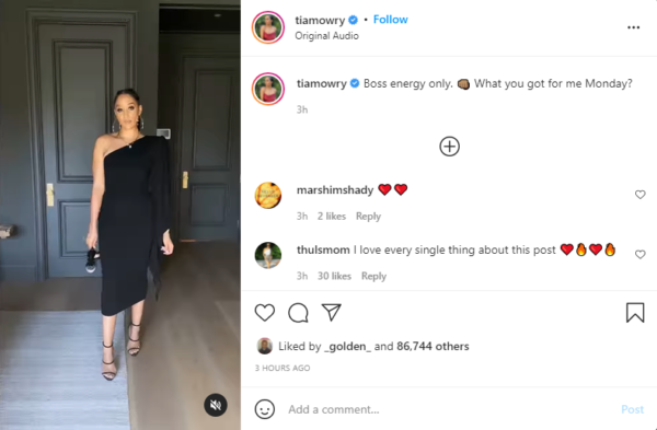 ‘Oh She Did That’: Tia Mowry’s Latest Fashion Post Has Fans in Awe