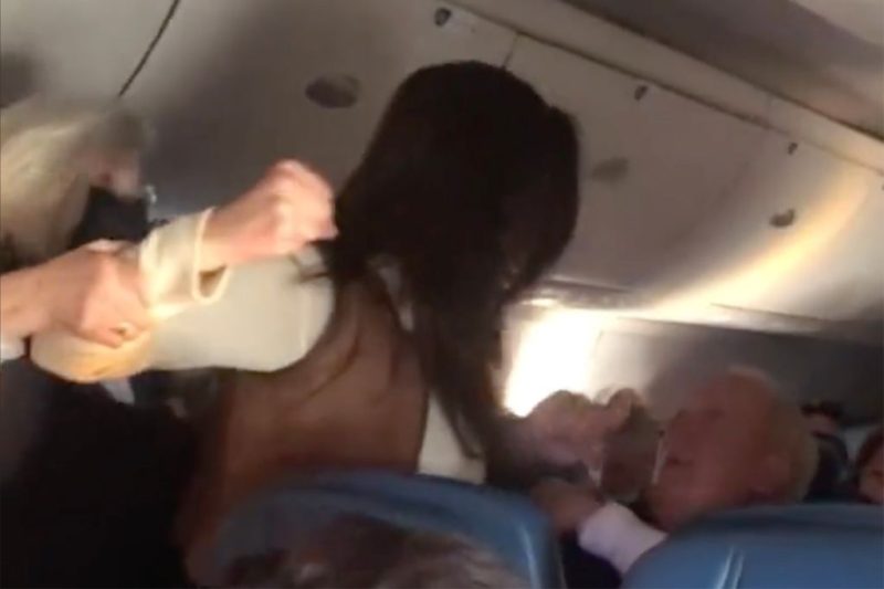 ‘Sit Down, Karen!’ FBI Investigating White Woman After Viral Video Shows Violent Mid-Flight Attack