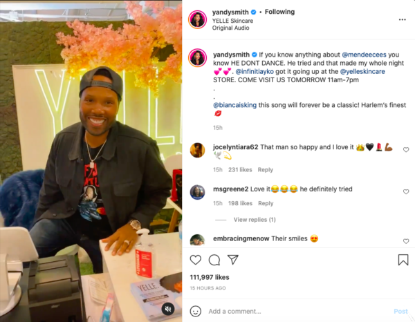 ‘Be Quiet Sometimes’: Yandy Smith-Harris Claps Back at Troll Who Claimed Dancing Video of Husband Mendeecees and Foster Daughter Infinity Felt ‘Forced’