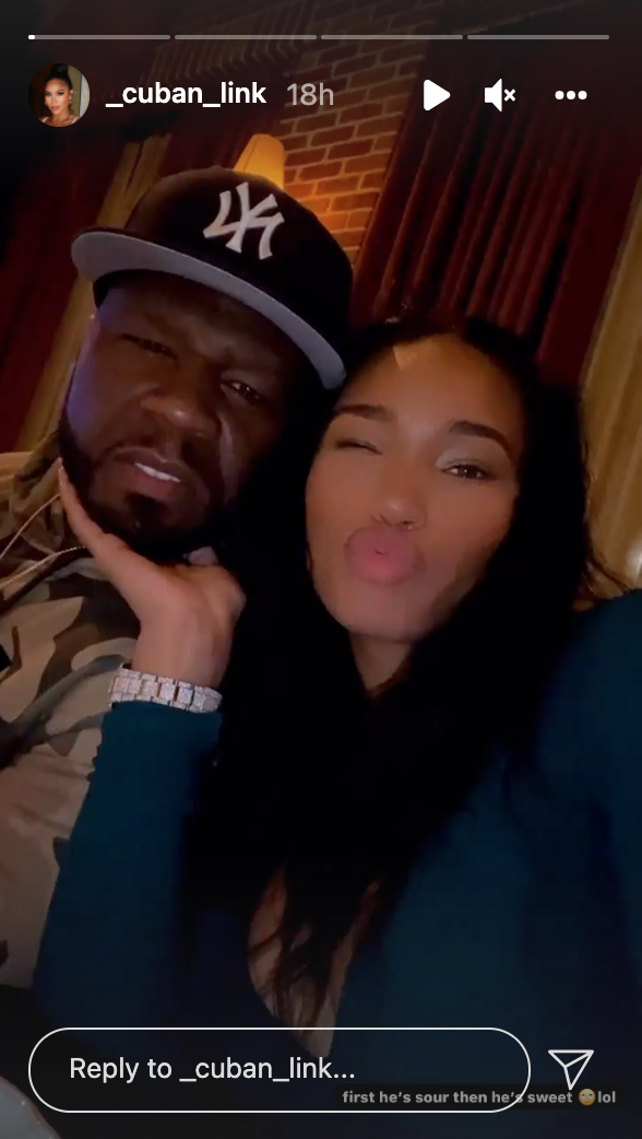 ‘That’s a Grin?’: 50 Cent’s Video with Girlfriend Cuban Link Goes Left After Fans Zoom in on the Rapper’s Smile