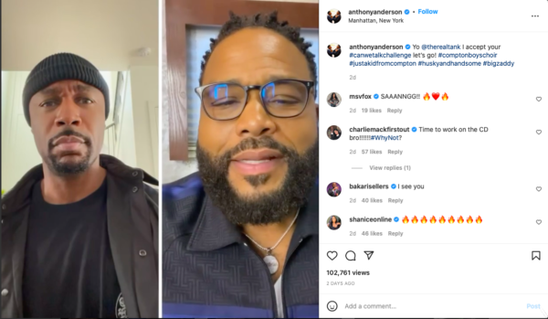 ‘I Was Not Ready’: Anthony Anderson Shocks Fans with His Vocals with #CanWeTalkChallenge Plus Tamar Braxton and More Participate