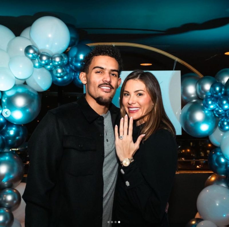 NBA star Trae Young announces engagement to girlfriend Shelby Miller