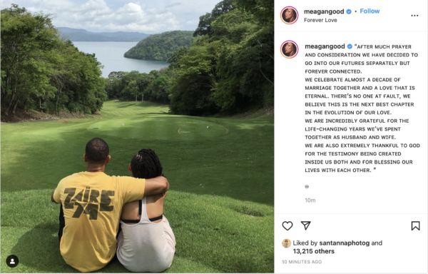 ‘This Is the Next Best Chapter’: Meagan Good and DeVon Franklin Shockingly Call It Quits After Nine Years of Marriage