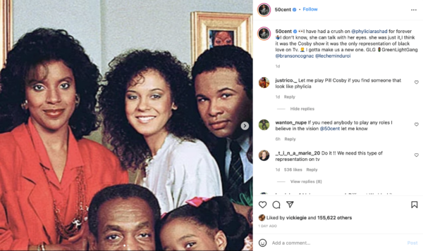 ‘I Gotta Make Us a New One’: 50 Cent Says He’s Considering Making a New ‘Cosby Show’ and Praises Phylicia Rashad
