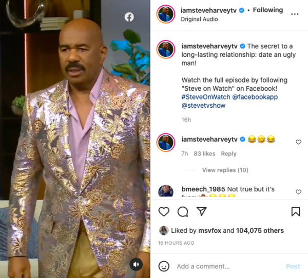 ‘This Ain’t It’: Steve Harvey’s Advice to Maintain a Successful Relationship Doesn’t Sit Well with Fans