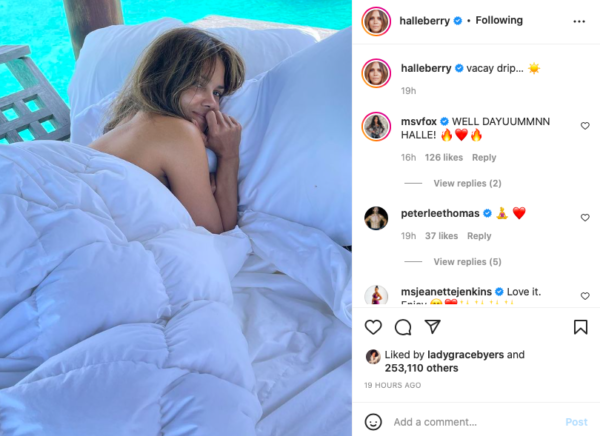 ‘What a View’: Halle Berry’s Birthday Suit Makes an Appearance While the Actress Vacations with Her Boyfriend Van Hunt  