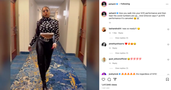 Ashanti’s New Year’s Eve Performance Cancellation Announcement Gets Derailed By the Singer’s Walk: ‘Extra Spice’