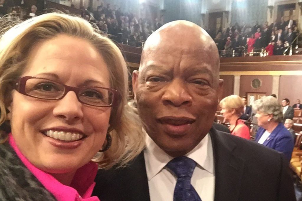 Old Tweet Of Kyrsten Sinema Calling John Lewis Her ‘Hero’ Resurfaces As She Blocks Voting Rights