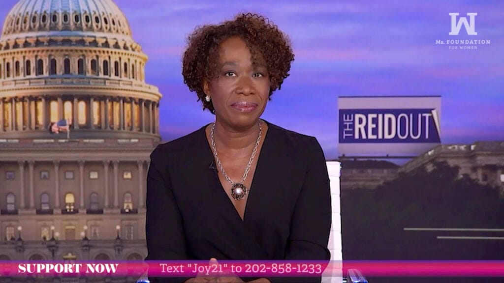 MSNBC host Joy Reid attempts to convince guest to get vaccinated