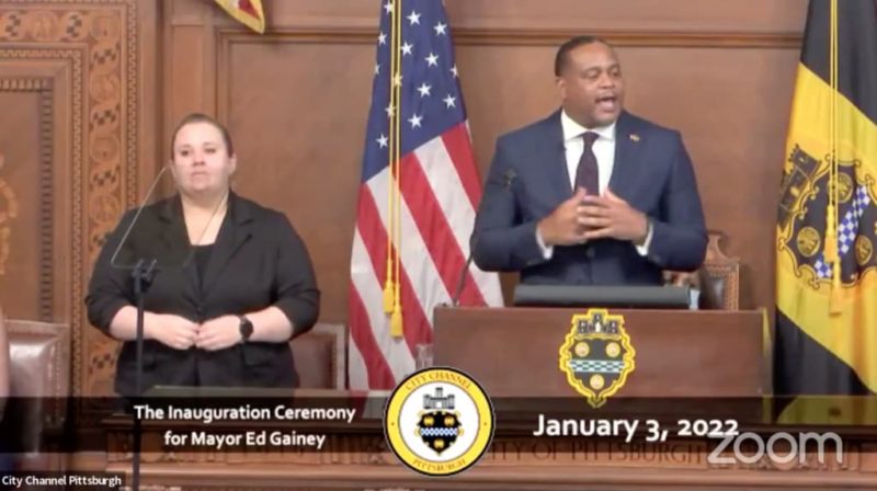 Ed Gainey sworn in as first Black mayor of Pittsburgh