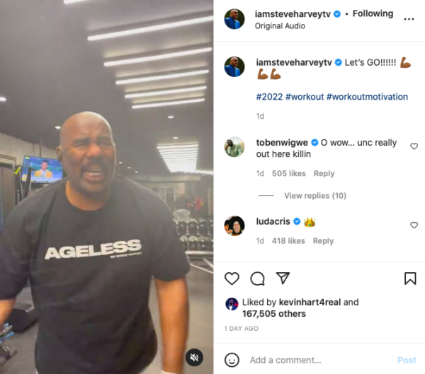 ‘I Feel Like I’m Doing the Push Ups’: Steve Harvey’s Workout Video Goes Left After Fans Point Out the Cameraperson’s Recording Skills