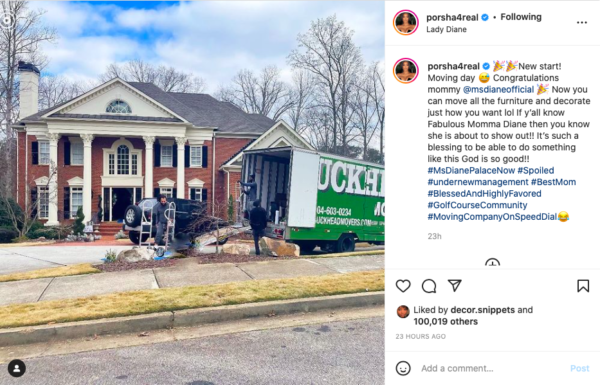 ‘That’s How You Help Out Your Own’: Fans Praise Porsha Williams After She Reveals She Left Her Home to Her Mom