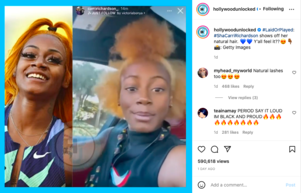 Fans Defend Sha’Carri Richardson After the Star Flaunts Her Natural Hair: ‘Let’s Make Loving Our Natural Hair Normal Again’