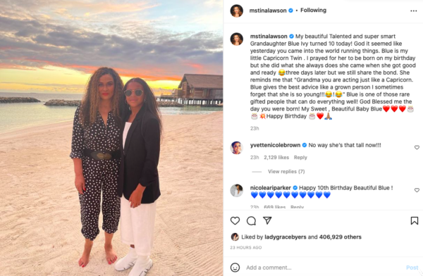 ‘Ain’t No Way Blue This Big?’: Fans Can’t Get Over How Grown Blue Ivy Carter Looks After Tina Knowles-Lawson Shares Rare Photo for Her Birthday