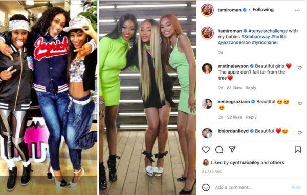 ‘Y’all Look Like Three Sisters’: Tami Roman Stuns Fans with a 10-Year Challenge Featuring Her Daughters