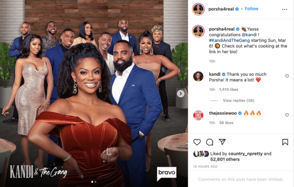 ‘It’s the Support for Me’: Fans React After Porsha Williams Shows Love to Kandi Burruss’ New Spinoff Show, the Singer Responds