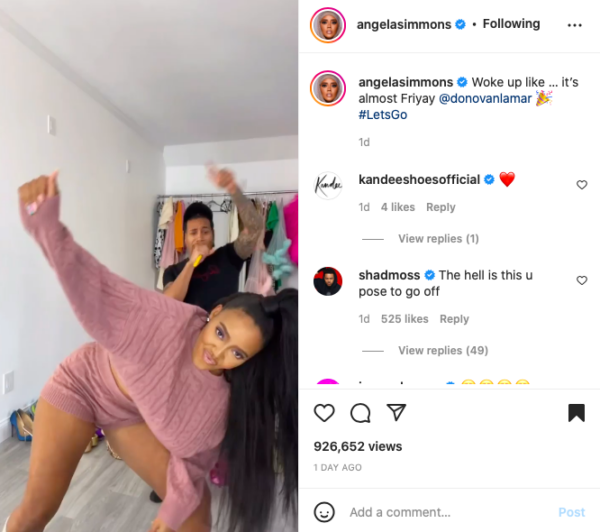 ‘The Hell Is This’: Angela Simmons Fans Chime In After Bow Wow Shades Her Latest Dance Video