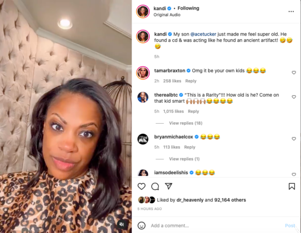 ‘It be Your Own Kids’: Kandi Burruss Has Fans In Stitches After She Shares How Ace’s Reaction to ‘DJ Thing’ Made Her Feel Old