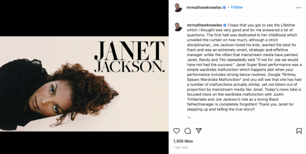 Mathew Knowles Sparks Debate After He Praises Janet Jackson for ‘Telling the True Story’ About Her Father Joe Jackson