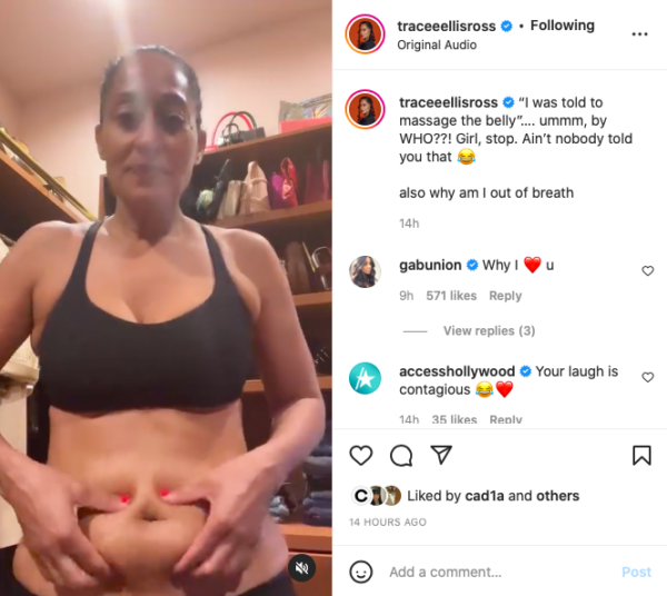 Fans Praise Tracee Ellis Ross for Getting Real About Her Body: ‘The Most Relatable Thing I’ve Seen’