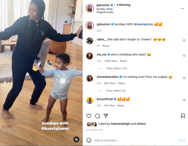‘Kaavia Was Feeling That Thang’: Gabrielle Union’s Relaxation Video with Daughter Kaavia James Becomes a Hit When Fans Zoom In on the Toddler’s Moves