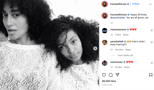 ‘She Seem Like She Can Be Your Daughter for Real’: Tracee Ellis Ross Posts Picture with Her TV Daughter Yara Shahidi, Fans Are Seeing Double