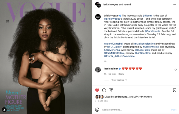 ‘She’s My Child’: Naomi Campbell Shares Full Look at Her Daughter, Clear Up Speculations Surrounding Her Birth
