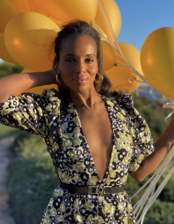 ‘My Favorite One So Far’: Kerry Washington Shows Off Her Knees with Drop Challenge