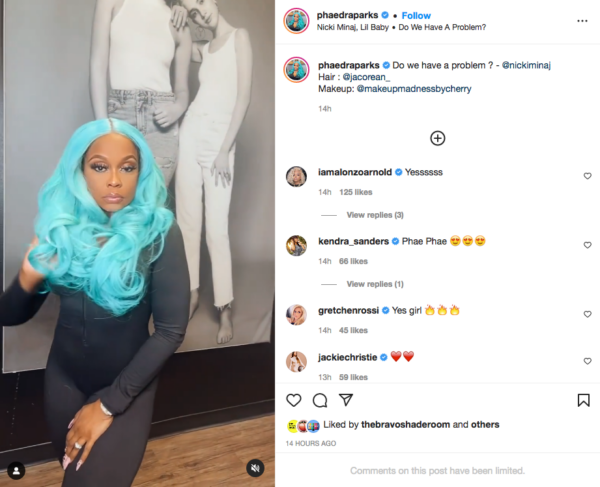 ‘Now Phae Phae’: Phaedra Parks Caused a Social Media Commotion When Debuting Her ‘Smurfette’ Look   