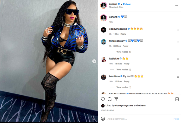 ‘Hotter Than Lava’: Ashanti Causes a Social Media Frenzy In This Attire