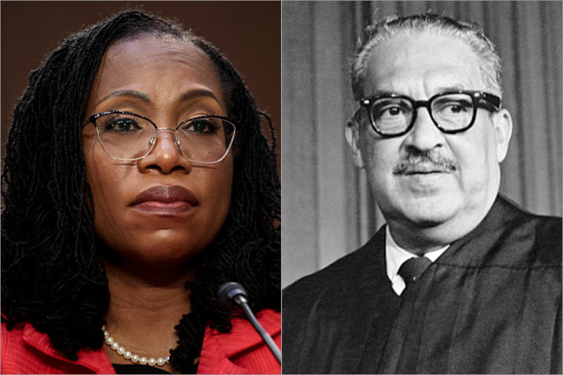 Comparing Thurgood Marshall, KBJ’s Race-Baiting SCOTUS Hearings