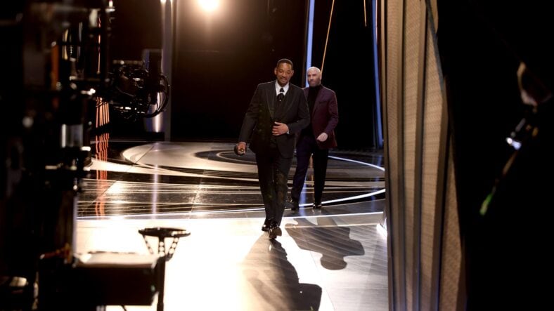 Was Will Smith asked to leave the Oscars ceremony after the slap?