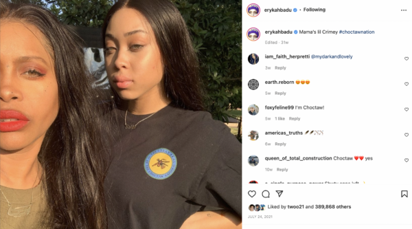 ‘I Almost Thought This Was Puma’: Fans Mistake Erykah Badu for Her 17-Year-Old Daughter