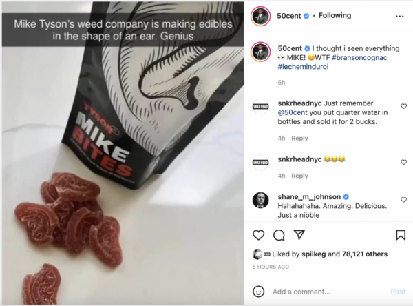 ‘I Thought I’ve Seen Everything’: 50 Cent Left Speechless Over Mike Tyson Ear-Shaped Cannabis Edibles
