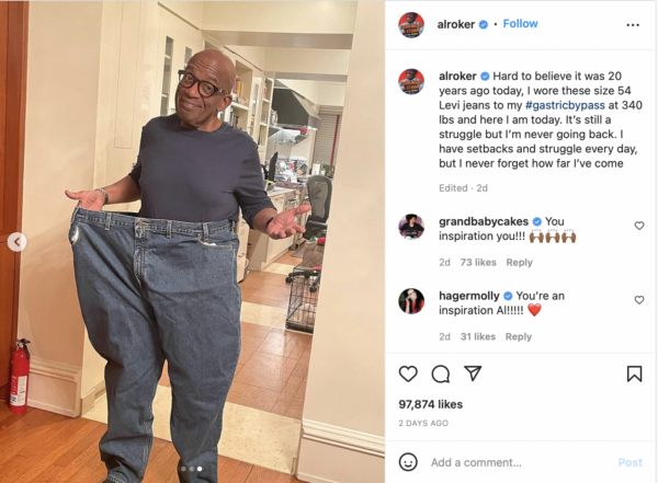 ‘Look at You Now’: Al Roker Stuns Fans Celebrating 20 Years Since Gastric Bypass Surgery By Showing Off His Old Pair of Jeans from When He was 340 Pounds