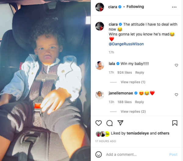 ‘It’s Him Crossing His Arms for Me’: Ciara’s Video of Her Youngest Son Win Throwing a Fit Left Fans In Shambles