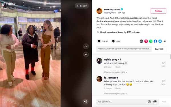 ‘Whoopi Look Like She Hurting’: Raven Symone’s Dancing TikTok Video with Whoopi Goldberg Goes Left After Fans Critique  The View’s Co-Host Moves