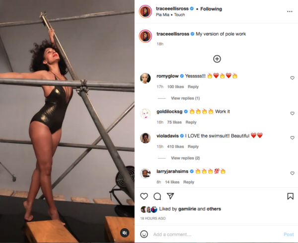 ‘The Body!!! Good Grief!’: Tracee Ellis Ross’ ‘Pole Work’ Has Fans Zooming In on Her Toned Physique