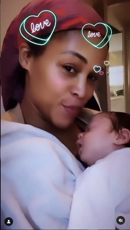 ‘Dat Baby Shleep Shleep’: Eve Shows Off Her Baby Boy, Fans Say He’s ‘Milk Drunk’ 