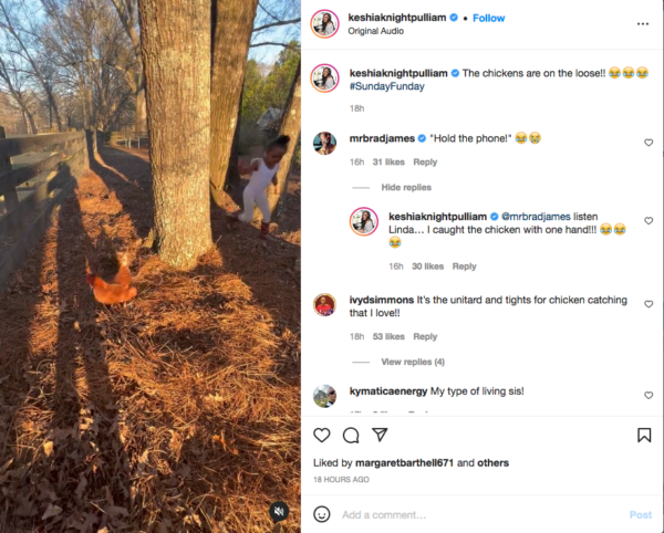 ‘This is Adorable and Hilarious Both at the Same Time!’: Keshia Knight Pulliam’s Fans Get a Kick Out of the Actress and Her Daughter Attempting to Catch ‘Loose’ Chickens