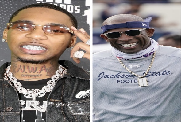 Deion Sanders Returning to His ‘Prime Time’ Rapping Days?: JSU Coach Issues Plea to Young Dolph’s Cousin Key Glock to Drop a Verse the Rapper’s Latest Album 