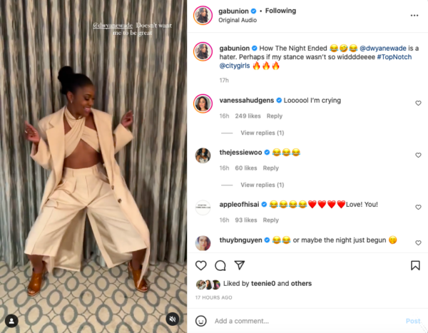 ‘You Doing too Much’: Gabrielle Union Dancing Video Goes Left After Fans Focus on Dwyane Wade’s Reaction to His Wife’s Moves