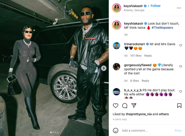‘This Lady Ain’t Got No Waist’: Keyshia Ka’oir’s Tiny Physique Steals the Show In a Fashion Post with Gucci Mane