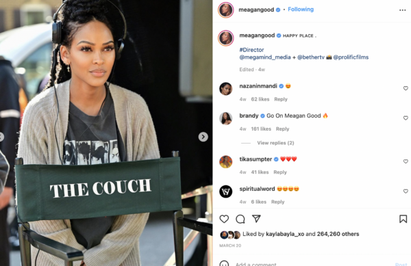 ‘Wow, This is a BOP’: Meagan Good Shocks Fans After She Reveals Her Past as an Artist Developer and Working with Lil Mama