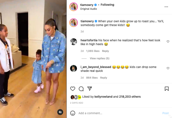 ‘Somebody Come Get These Kids!!’: Tia Mowry Shares a Video of Her Son Cree Roasting Her Feet